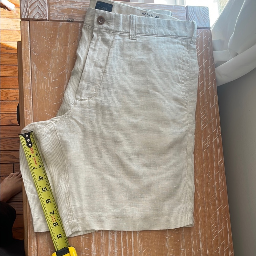J. Crew Cream Flat Front Shorts Versatile Summer Essential